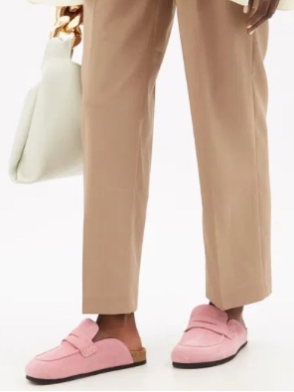 JW Anderson Pink Suede Penny Loafers Size 7.5 to 8 (EU 38) - Picture 2 of 14